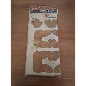 NIP  Alphabears Alpha Bears Rag Toy Sew it Yourself Kit The Toy Works Ragtoys